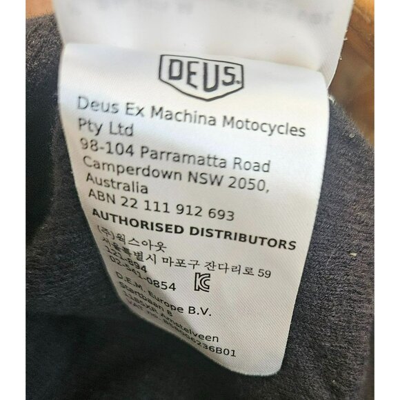 Deus Ex Machina Moto X Knit Crew Sweater - Black /Cream Size M - Picture 8 of 11